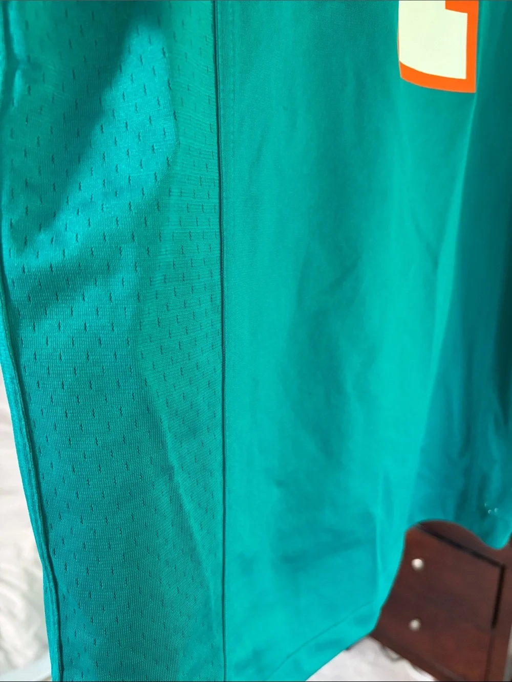 Nike Miami Dolphins Tua Teal Football Jersey with White & Orange Accents